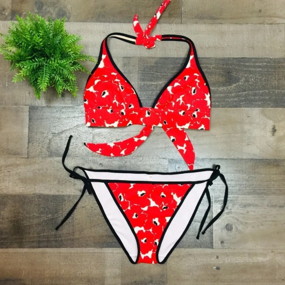 Victoria Secret Bikini Set- Red, string tie
